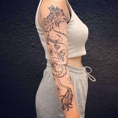 Dragon tattoo meaning features, drawing options, photos