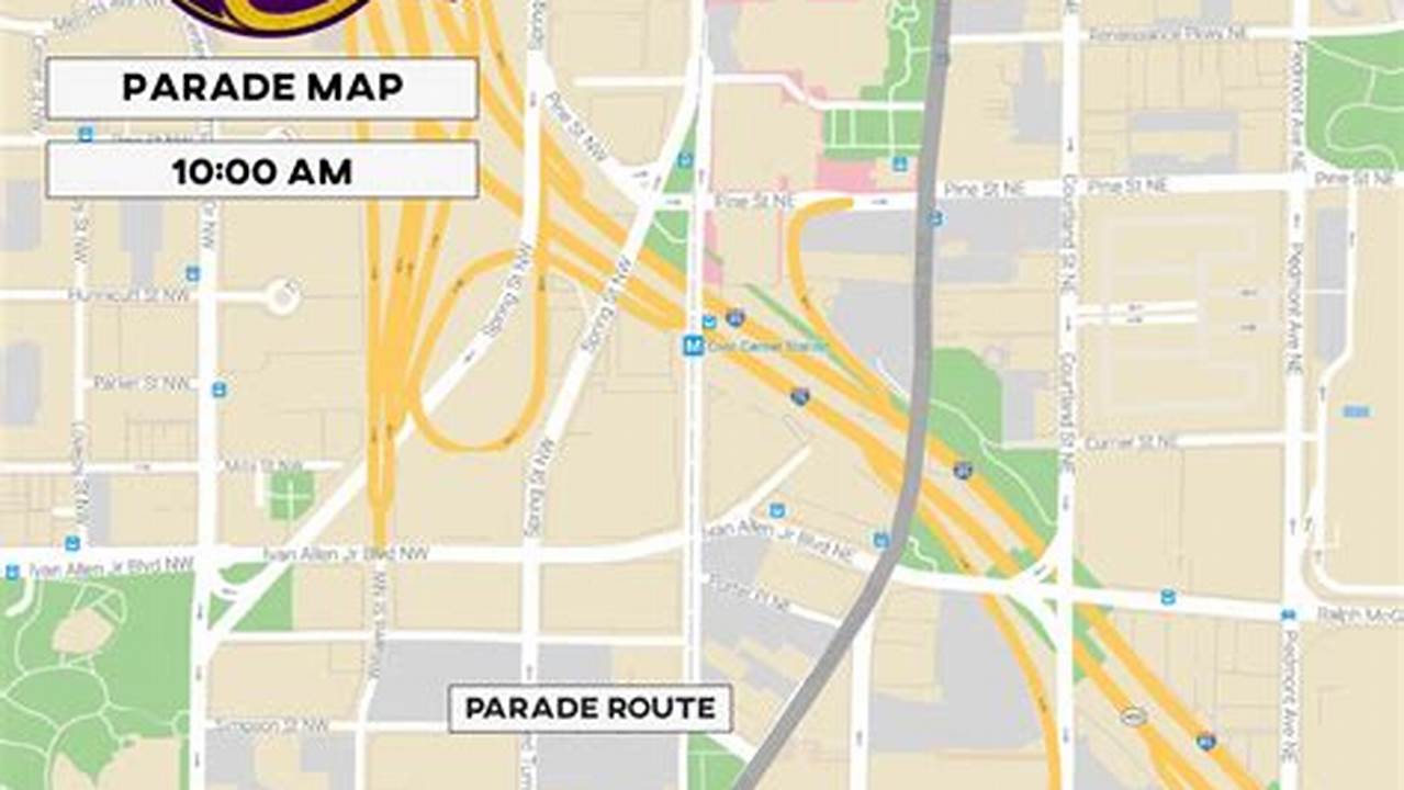 Dragon Con Parade 2024 Map