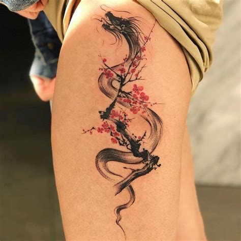 50 Nice Looking Dragon Tattoos For Leg