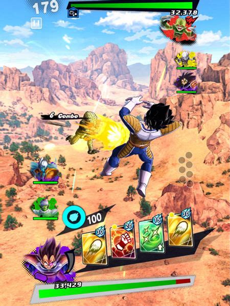 Imagen de Dragon Ball Legends en pantalla de juego