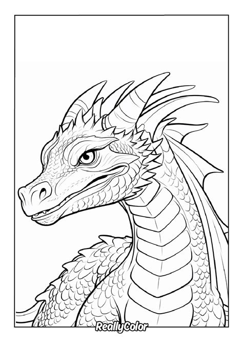 Dragon Coloring Page Free
