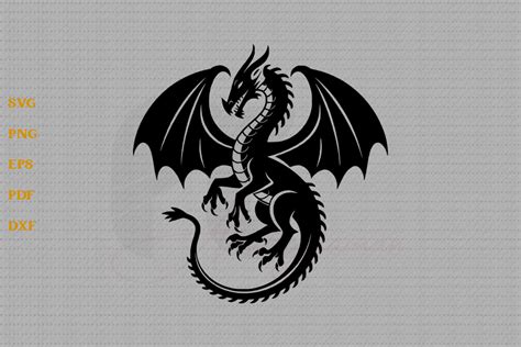 Download Dragon Silhouettes SVG File - SVG Design for Cricut Machine