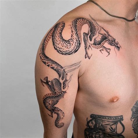 Dragon Tattoo On Shoulder