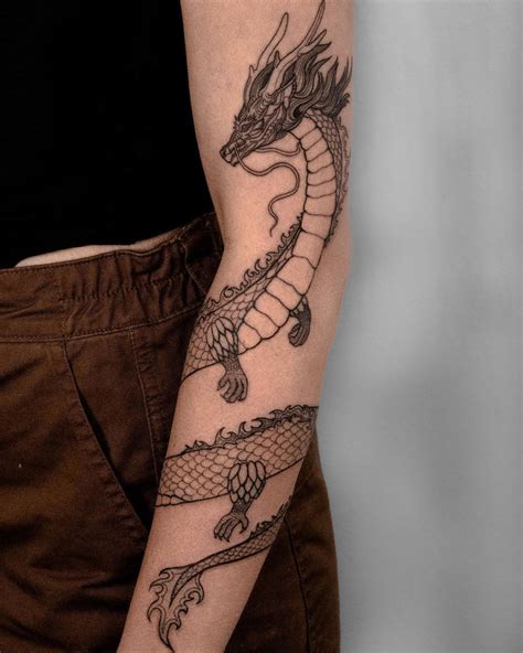 Dragon Wrap Around Tattoo