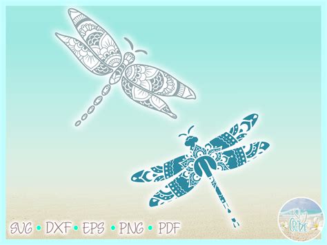 Download Dragonfly Mandala, Dragonfly Zentangle Files DXF Files