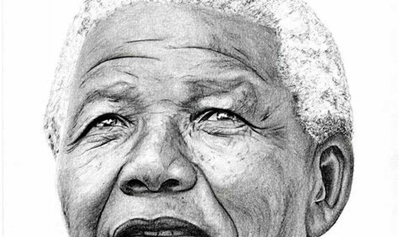 Draw A Character Sketch Of Nelson Mandela