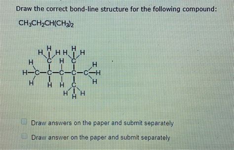 Draw A Bond Line Structure For The Following Compound