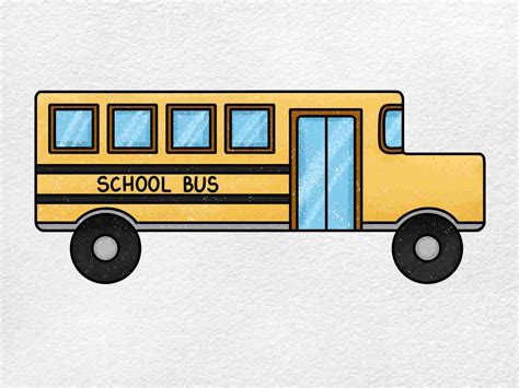 Draw A School Bus