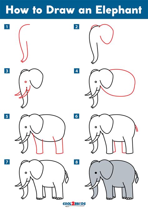 Draw An Elephant Step By Step