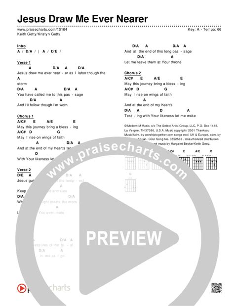 Draw Me Nearer Chords