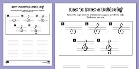 Draw Treble Clef