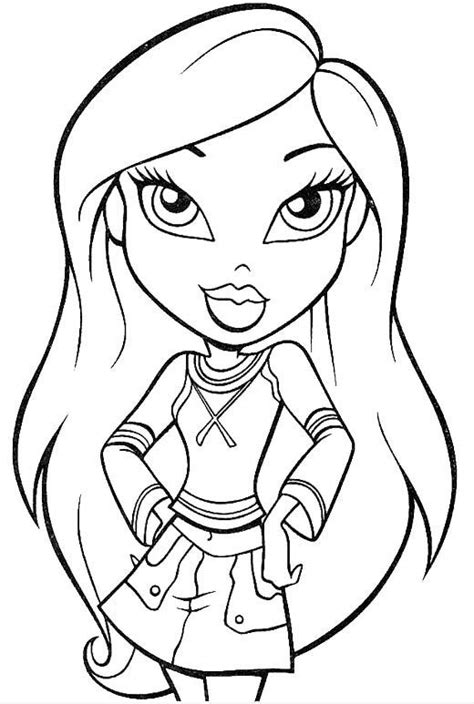 Drawing Bratz Doll Face Template