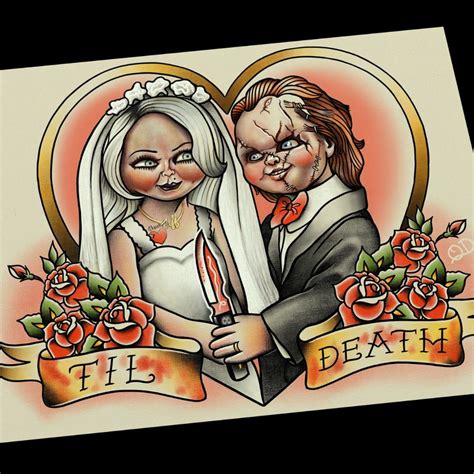 Drawing Bride Of Chucky Tattoo