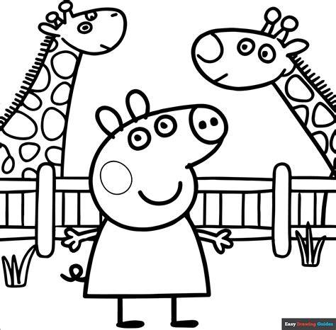Drawing Coloring Pages Peppa Pig
