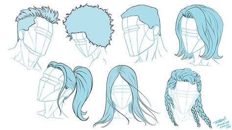 Drawing Hair for Different Characters