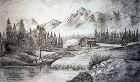 Drawing Landscapes with Pencil