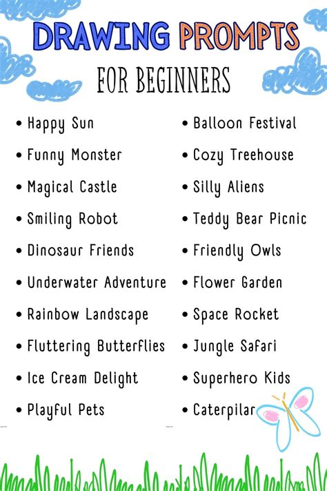 Drawing Prompts for Beginners