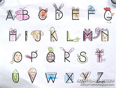 Drawings Of The Alphabet