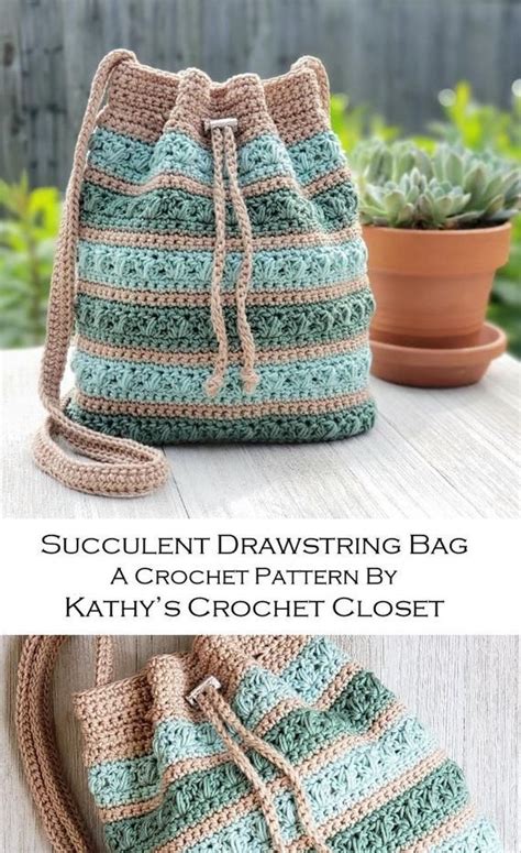 Drawstring Bag Crochet