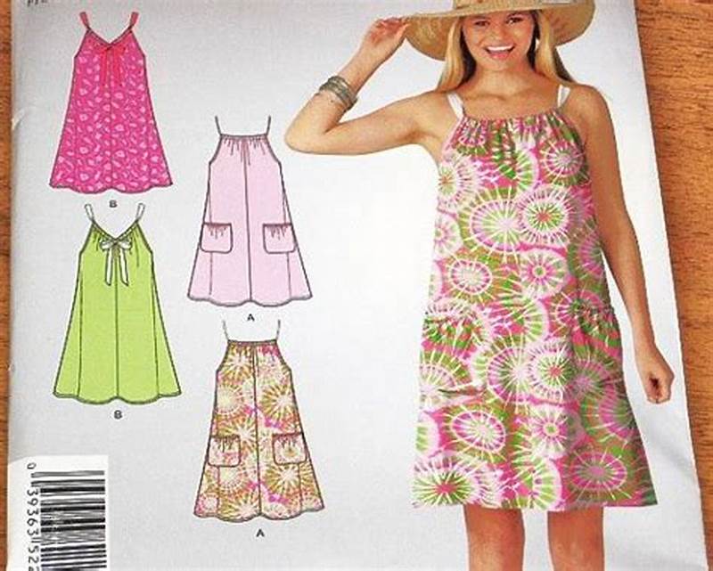 Drawstring Neckline Dress Pattern