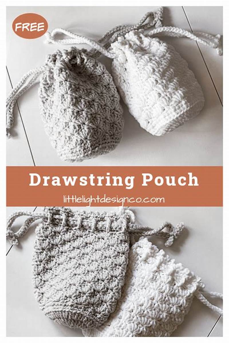 Drawstring Pouch Crochet Pattern