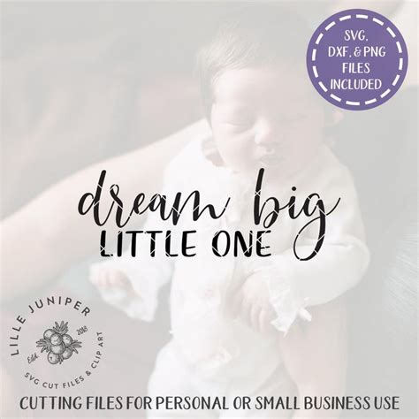 Download Dream Big Little One SVG File - SVG Design Commercial Use DXF Files