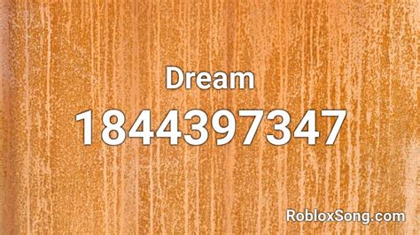Dream on - Roblox ID