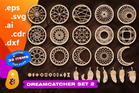 Download Dreamcatcher Big Bundle Commercial Use DXF Files