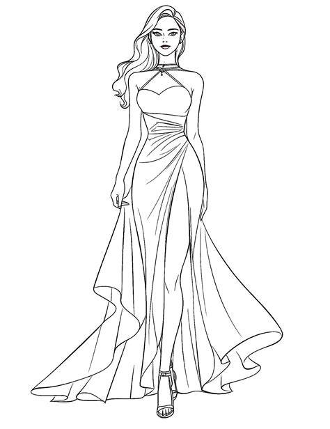 Dresses Coloring Pages