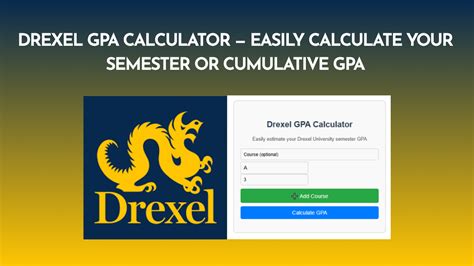 Drexel Gpa Calculator