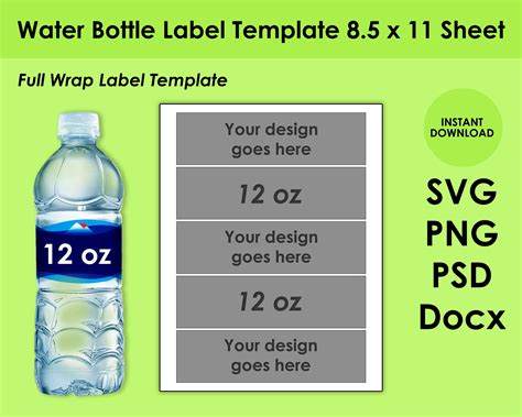 Drink Bottle Label Template