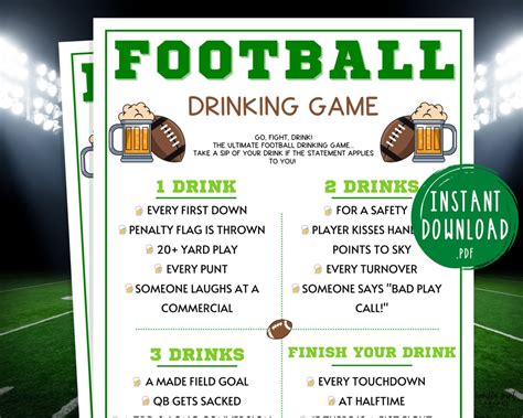 Drinking Football Game