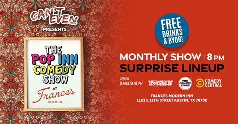 Drinks at Comedy Show