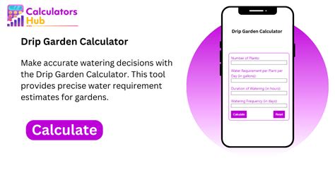 Drip Garden Calculator