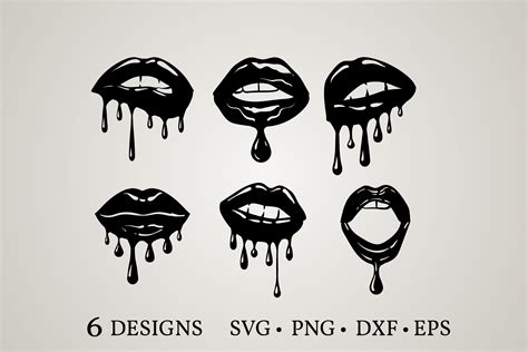 Unlock a World of Creative Possibilities with Drip Lips Svg - The Ultimate Tool for Expressing Your Unique Style!