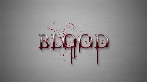 Dripping Blood After Effects Template