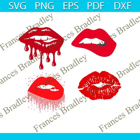 Download Dripping Lips Bundle Silhouette