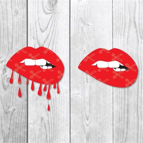 Download Dripping Lips SVG File - SVG Design Commercial Use DXF Files