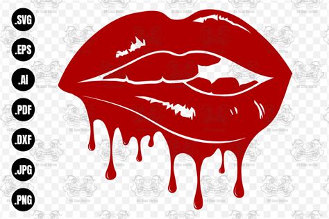 Download Dripping Lips SVG File - SVG Design Creativefabrica Free PSD Mockups