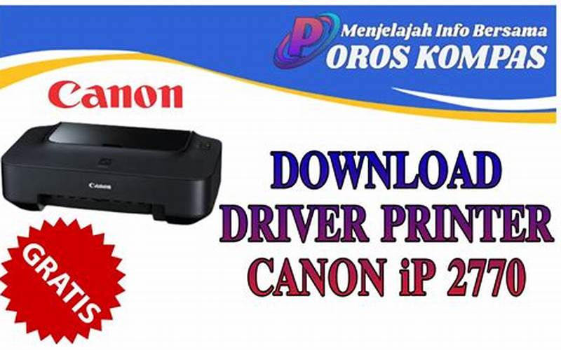 Driver Canon Ip2770 Terbaru