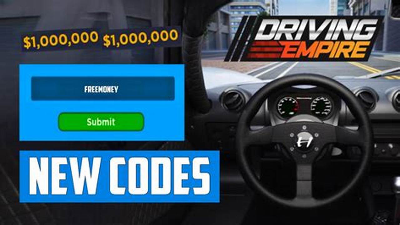 Driving Empire Codes 2024 Not Expired Roblox