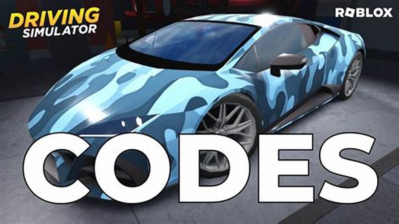 Driving Simulator Codes Roblox 2024