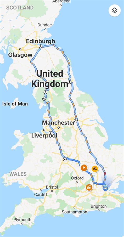 Driving Distance From Edinburgh To London