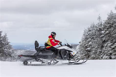 Driving Electric Snowmobile Finland