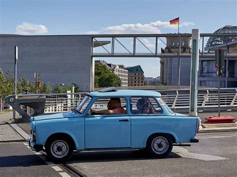 Driving a Trabi car