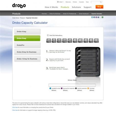 Drobo Drive Calculator
