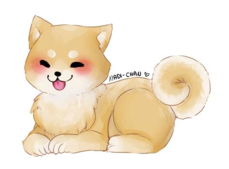 Droll Shiba Inu Puppy Drawing Cute