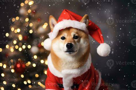 "Shiba Inu Crypto Meme Coin Crypto Christmas Shiba Inu TShirt" Sticker