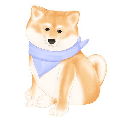 Droll Transparent Cartoon Shiba Inu l2sanpiero