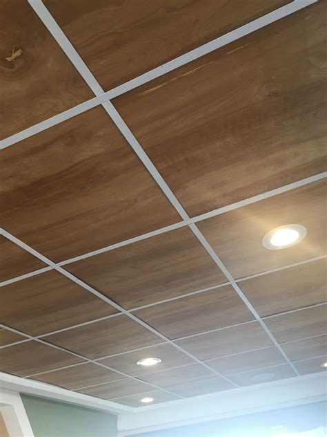 Image of Wood Drop Ceiling Panels 24 X 48 Ideas Drop ceiling panels, Dropped ceiling, Drop